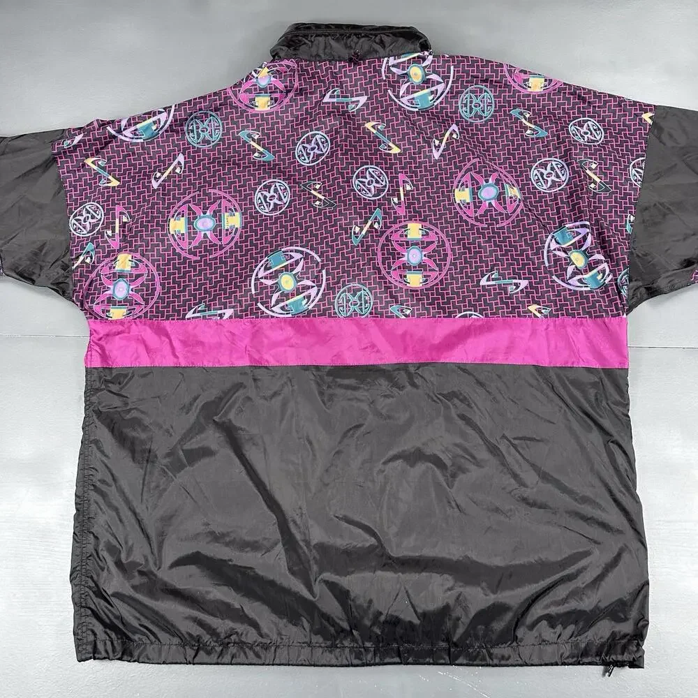 VTG Exile Function Jacket Men XL Black Purple Ski Grafitti Gorpcore Street Skate - Picture 8 of 9